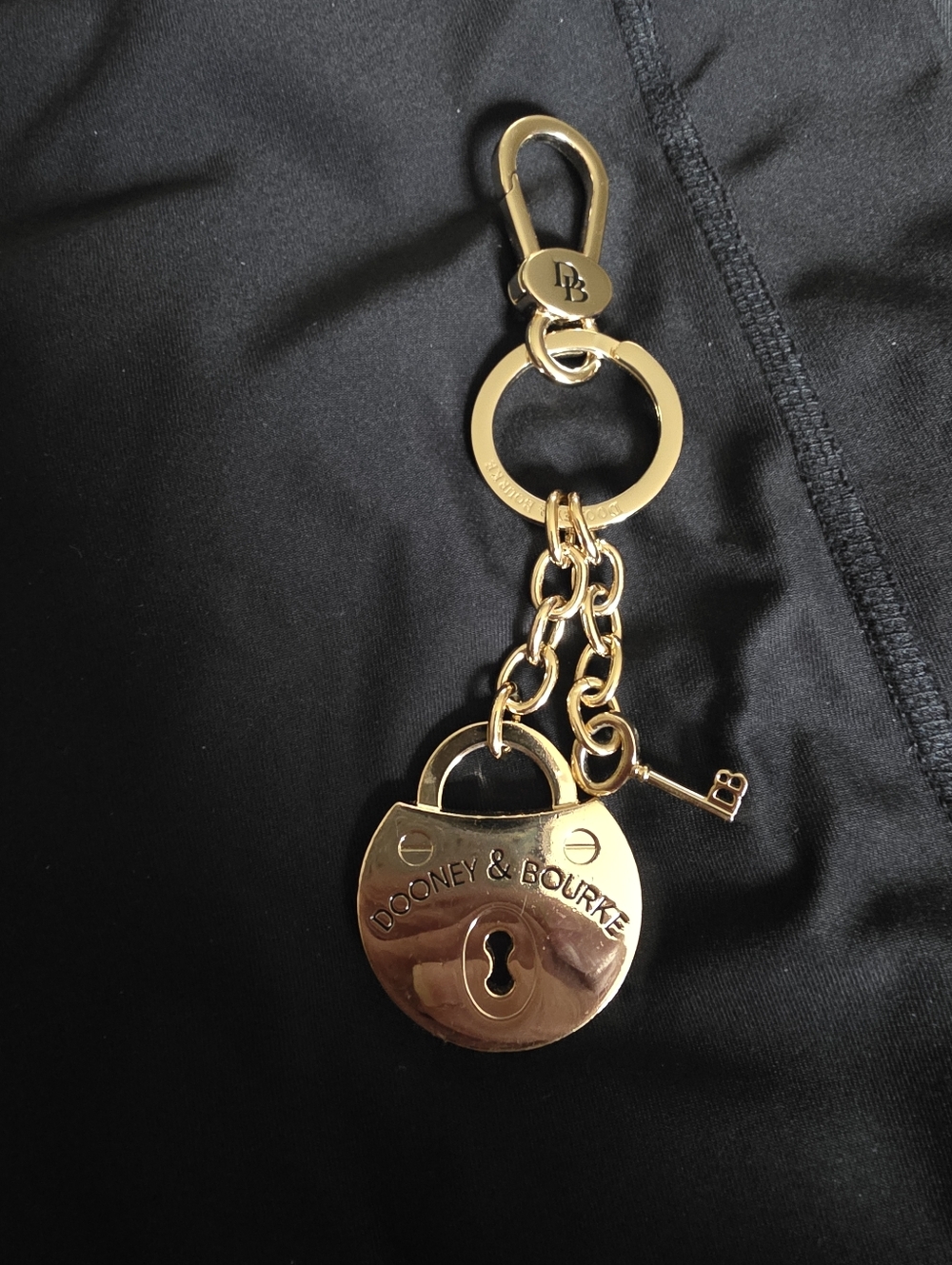 DOONEY & BOURKE PURSE CHARM/KEY CHAIN - LOCK & KEY - Picture 2 of 2